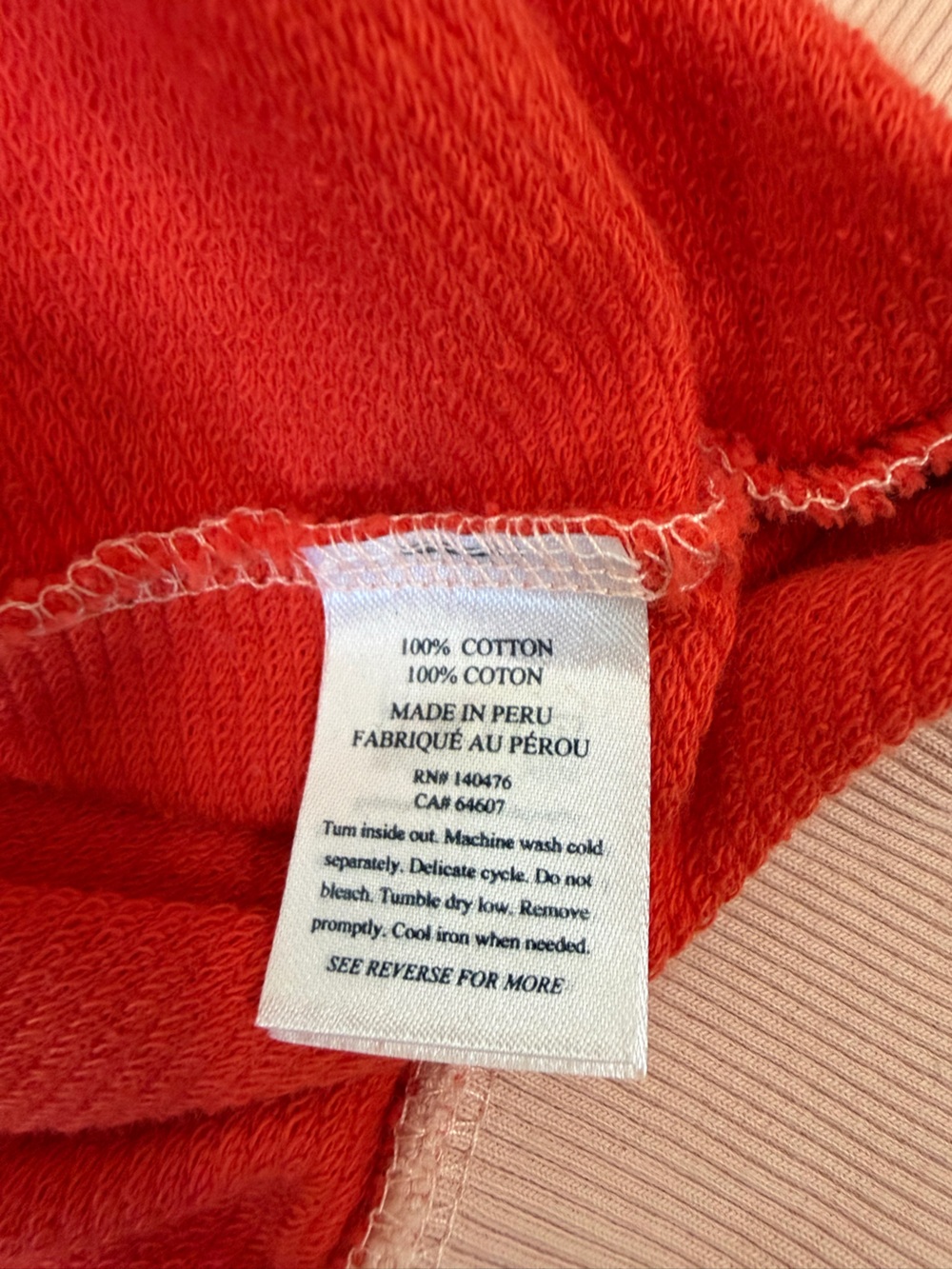 Faherty Soleil Hoodie Maroon Banner Colorway Size XS - Picture 10 of 13